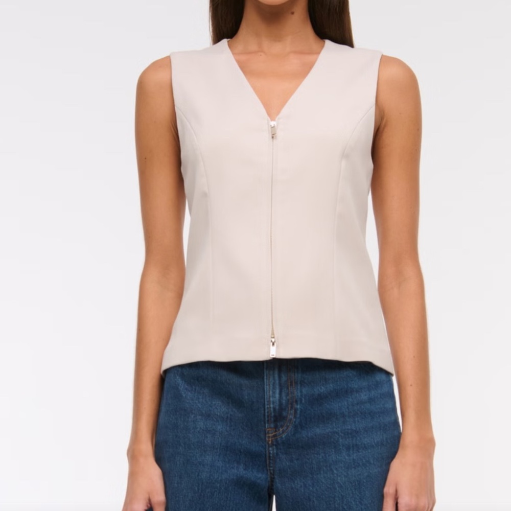 Abercrombie & Fitch Tailored Zip Vest Size XXS